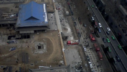 消防車現(xiàn)場(chǎng)滅火照片一