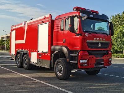 江特牌豪沃18噸泡沫消防車(六驅(qū))(國(guó)六)